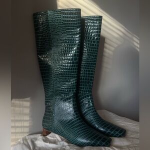 FRANCES VALENTINE 
Mackie Knee High Boot - Jade